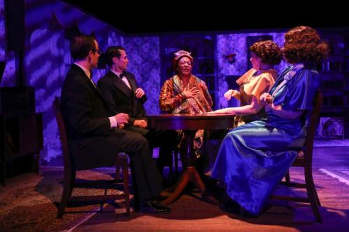 Blithe Spirit 6 Dr. Bradman, Charles, Madame Arcati, Ruth, Violet Bradman